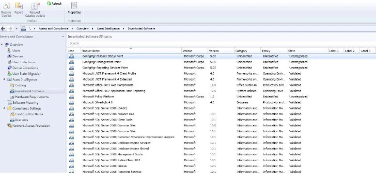 xAssets SCCM Screenshot